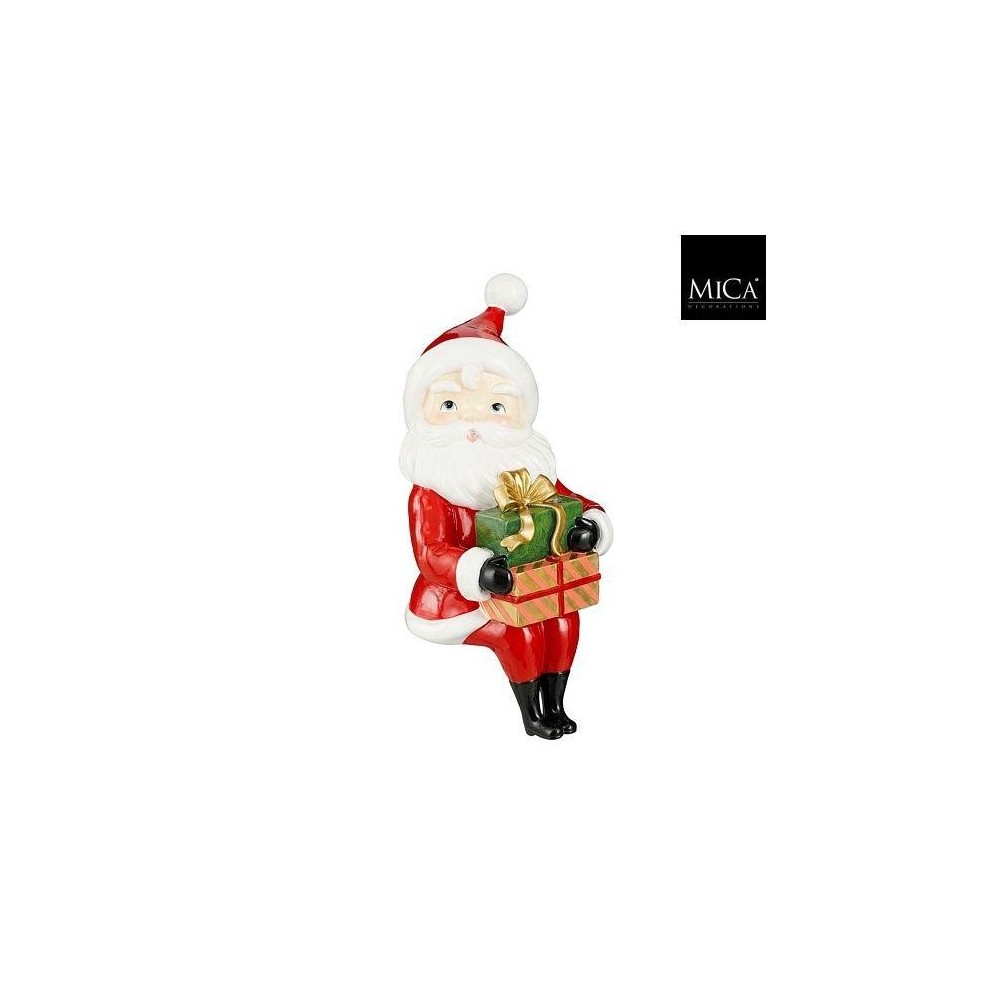 BABBO NATALE SEDUTO CON REGALI H.35.5